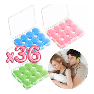 18 Par Tapones Oído Moldeables Nadar Dormir Descansar Sonido 18 Par Tapones Oído Moldeables Nadar Dormir Descansar Sonido