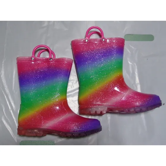 Botas De Lluvia De Arco Iris Talla 12