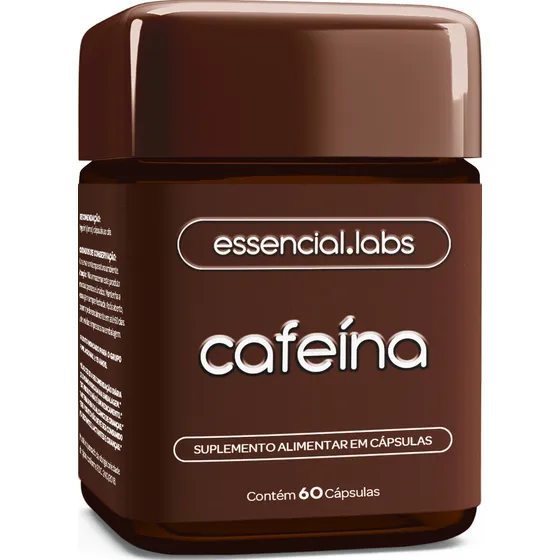 CAFEÍNA 100% PURA 200mg por Cápsula - 60 Cápsulas - Termogênico com Fórmula Concentrada para a Máxima Absorção e Desempenho