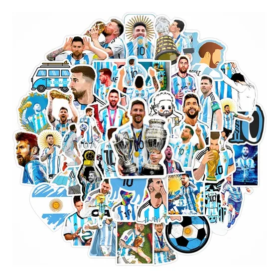 100 Pegatinas De Fútbol Diy Graffiti De Estrellas Argentinas