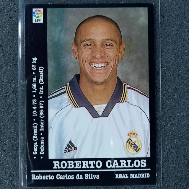 Barajita Panini Roberto Carlos Rookie Real Madrid 2000