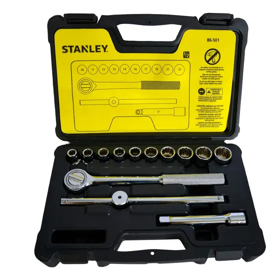 Kit Ratchet Copa 12  Y Dados (3/8  - 1 ) 14 Pzas