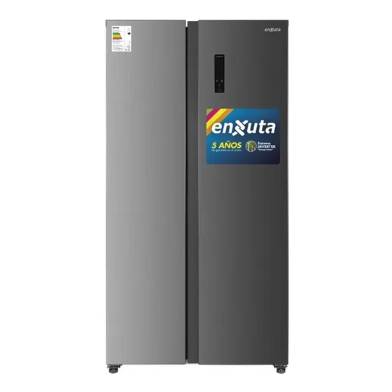 Enxuta Heladera Side By Side Inverter Renxsbs22440i Gris