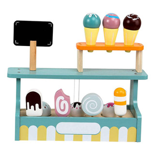 Juego De Comida Y Accesorios De Madera, Carrito De Comida De Juego De Comida Y Accesorios De Madera, Carrito De Comida De