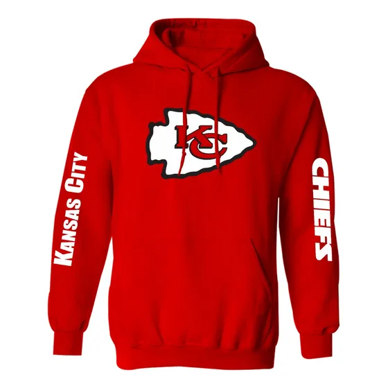 Sudadera Mod Kansas City Chiefs Nfl Estampado En Vinil