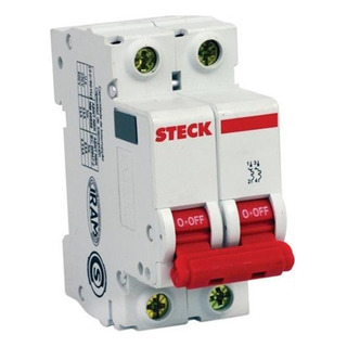 Disjuntor Bipolar De 40a Curva B - Sdd62b40 Steck Disjuntor Bipolar De 40a Curva B - Sdd62b40 Steck