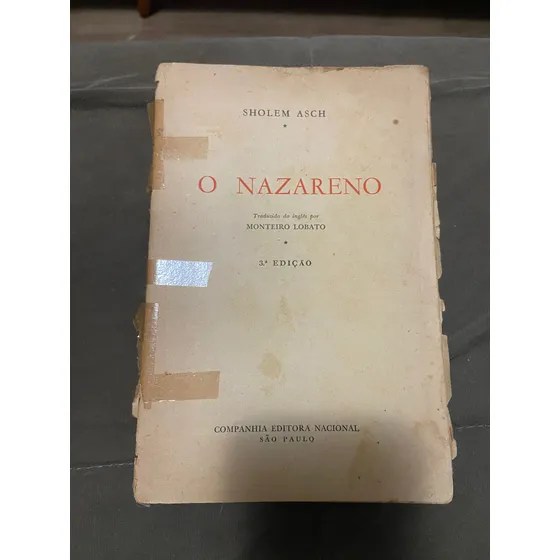 Livro O Nazareno - Sholem Asch