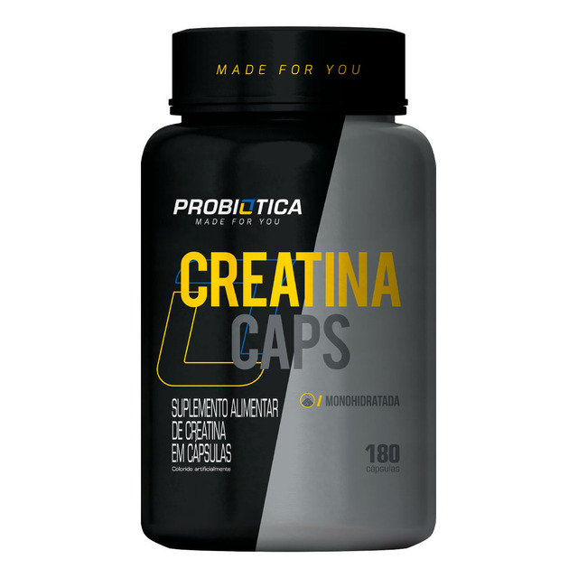Creatina Caps Monohidratada 180 Cápsulas - Probiótica Creatina Caps Monohidratada 180 Cápsulas - Probiótica