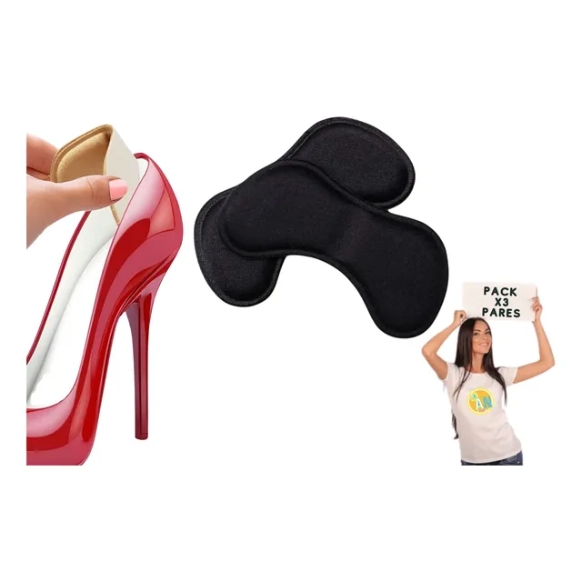 3 Pares Almohadillas Taloneras Protectora De Talon Zapatos