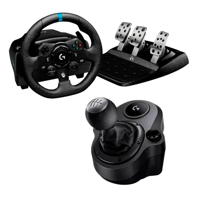 Kit Volante Logitech G923 Palanca Pedales Xbox Series