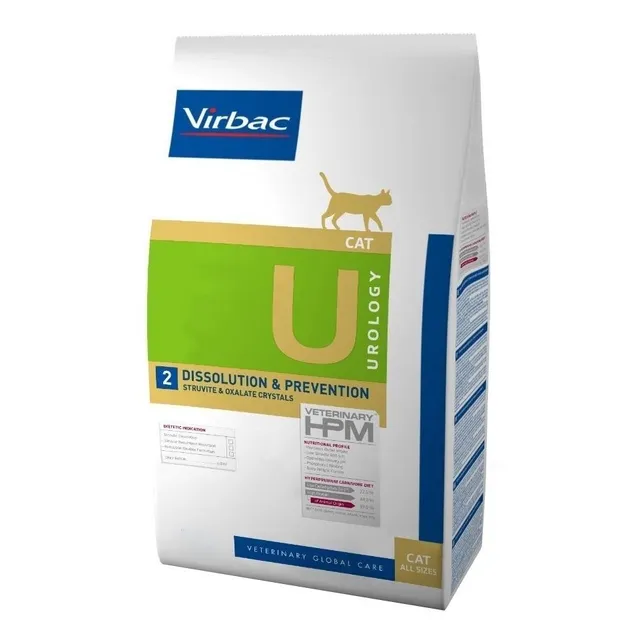 Alimento Virbac Veterinary HPM Urology Dissolution & Prevention para gato adulto sabor mix de 3 kg