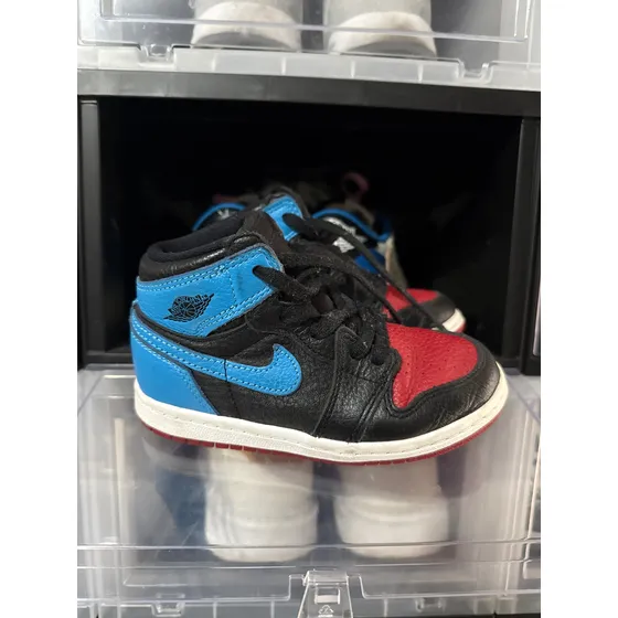 Nike Jordan 1 Niño Unc To Chicago Talla 9c / 15 Cm