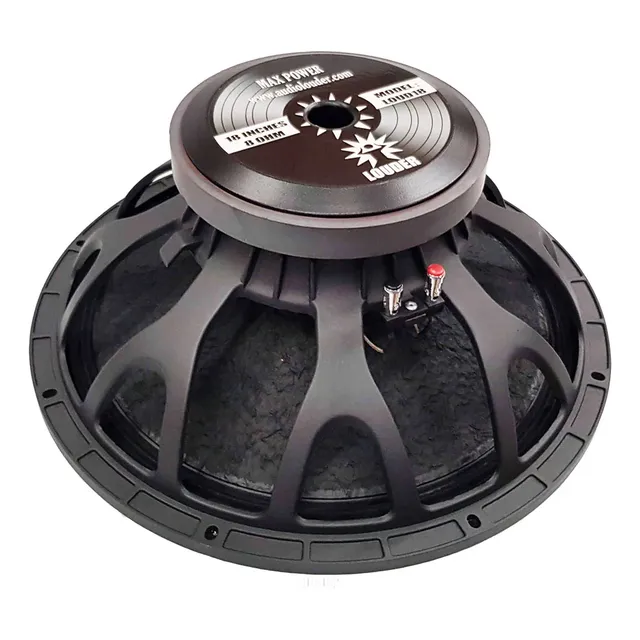 Bocina 18 Pulgadas Graves Profesional Alto Poder Bajo Woofer Color Negro
