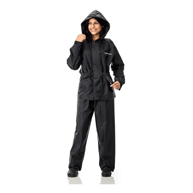 Equipo De Lluvia Dama Pantaneiro Capucha Impermeable Moto