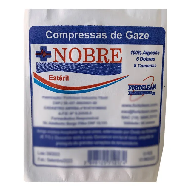 Compressa Gaze Estéril Atacado Kit 100 Pacote C/ Nota Fiscal