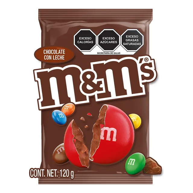 M&ms Chocolates Luneta Con Leche Mega Bolsa 120g
