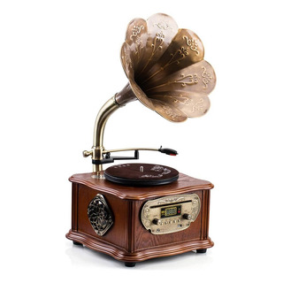 Fonógrafo De Madera Gramófono Tirnable Cd Player Sistema Del Fonógrafo De Madera Gramófono Tirnable Cd Player Sistema Del