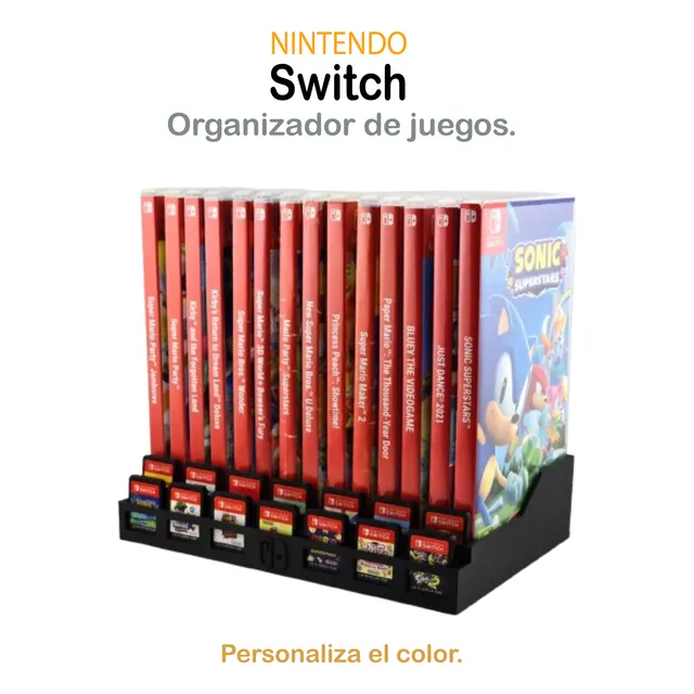 Nintendo Switch Portajuegos Estante Videojuegos