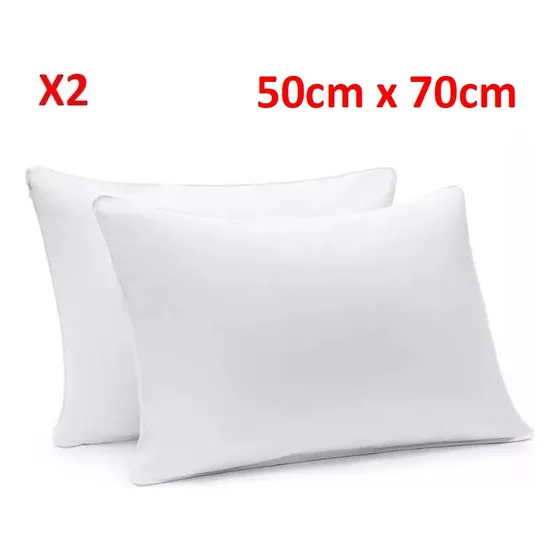 2 Almohadas Matrimoniales Antialergicas 50cm X 70cm Nuevas