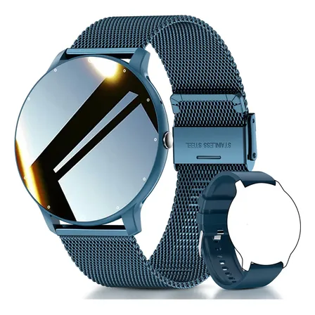 Reloj Inteligente Mujer Hombre Deportivo De La Correa Azul Zi02cpro 1.39 Frequency Cardiaca Sueño Milanés
