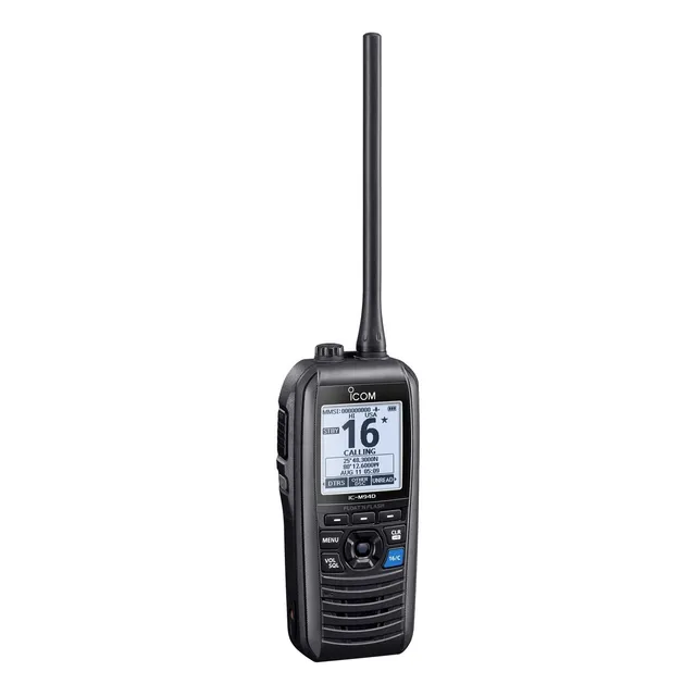 Rádio Vhf Marítimo Com Dsc E Receptor Ais Icom Ic-m94d