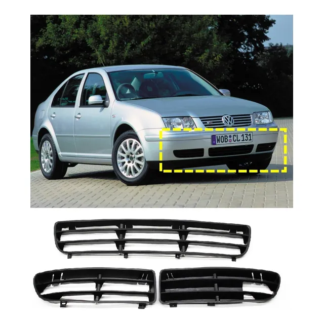 Qcp Kit 3 Rejillas Facia Jetta A4 Derecha Izquierda Central