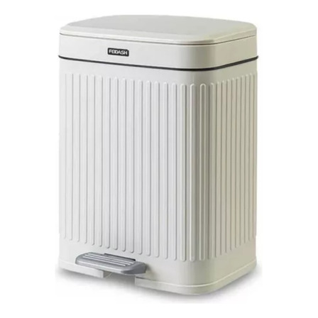 Tacho Basura Cesto Residuo Baño Cocina A Pedal 8lt Beige Tacho Basura Cesto Residuo Baño Cocina A Pedal 8lt Beige