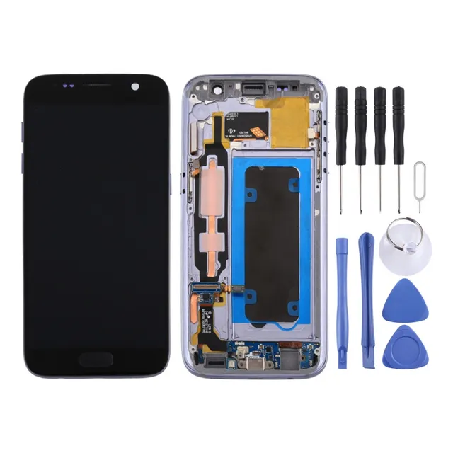 Compatível Tela Oled Lcd Para Galaxy S7 G930, Tela Com