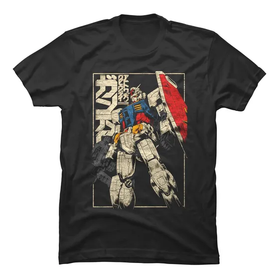 Camiseta De Mobile Suit Gundam 1979 Retro Anime Unisex