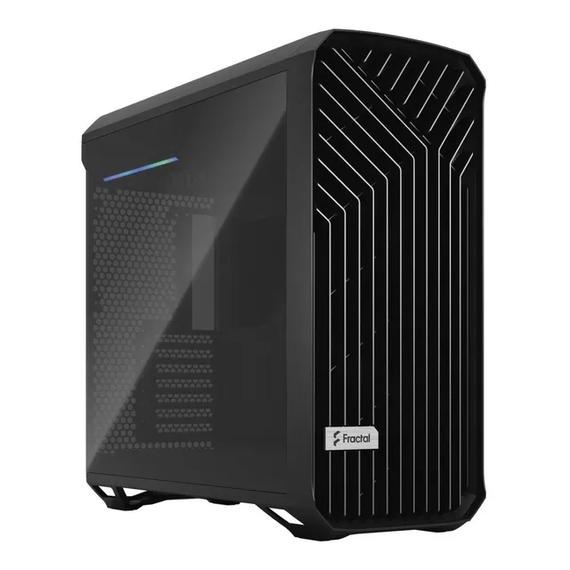 Gabinete Fractal Design Torrent Vidrio Templado Claro Color Negro Oscuro
