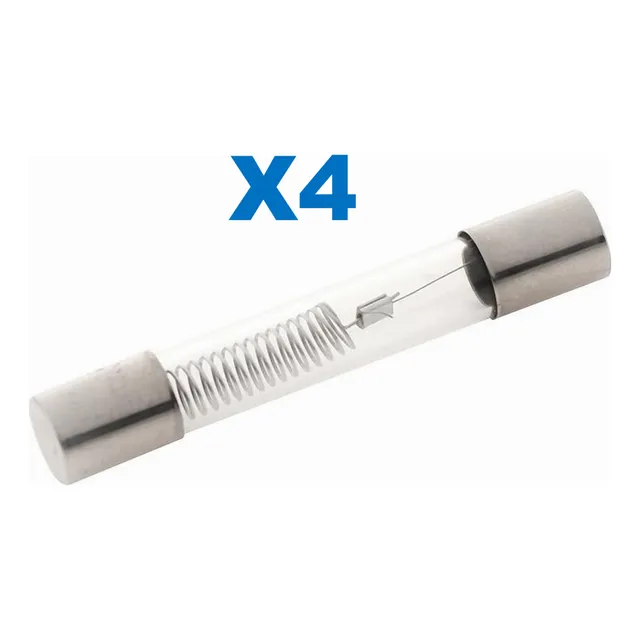Fusible Microondas Alto Voltaje 0.8a 5kv 6x40mm - 4 Piezas