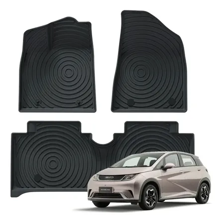 Tapete Automotivo Bandeja Borracha 3d Byd Dolphin 3 Pcs Ekap Preta