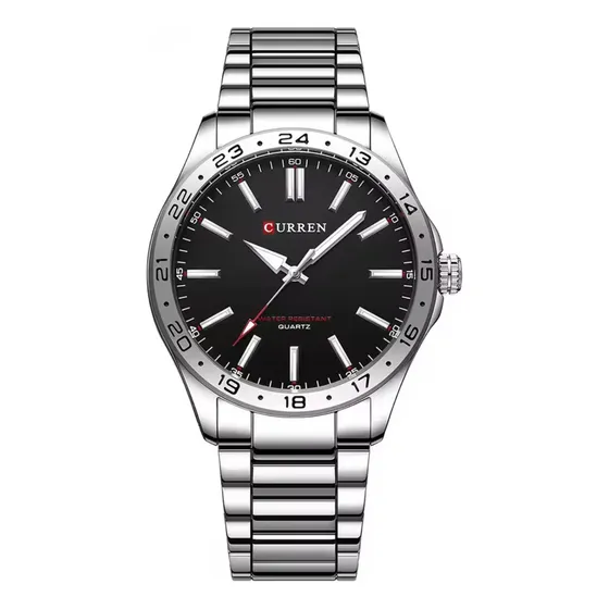 Reloj Curren 8452 Hombre Acero Inoxidable Plateado