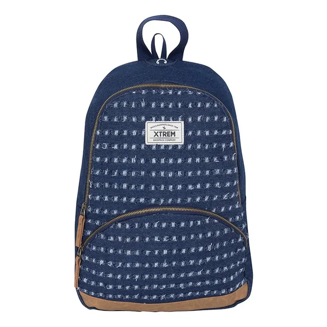 Mochila Back Pack Xtreme Garden Mezclilla Ligera Practica