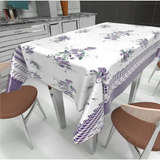 Toalha De Mesa 6 Lugares Térmica Impermeável 2,10 M X 1,40m