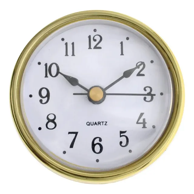 10 Máquinas Reloj Inserto 6,5cm Artesanías Souvenir Dorado