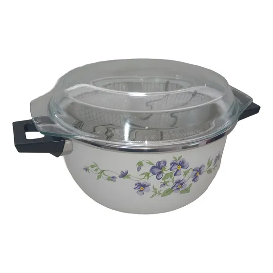 Olla De 5 Litros Con Tapa Pyrex