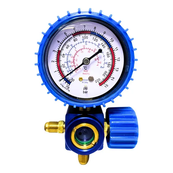 Manifold 1 Via Baixa Visor De Líquido R22 R404 R407 R134a 