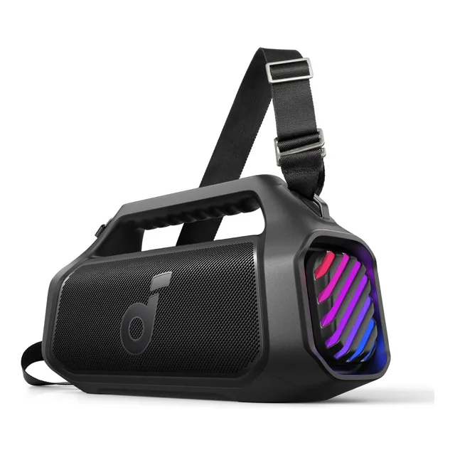 Bocina Bluetooth Portátil Soundcore Boom 2 Plus 140W RMS con BassUp Color Negro