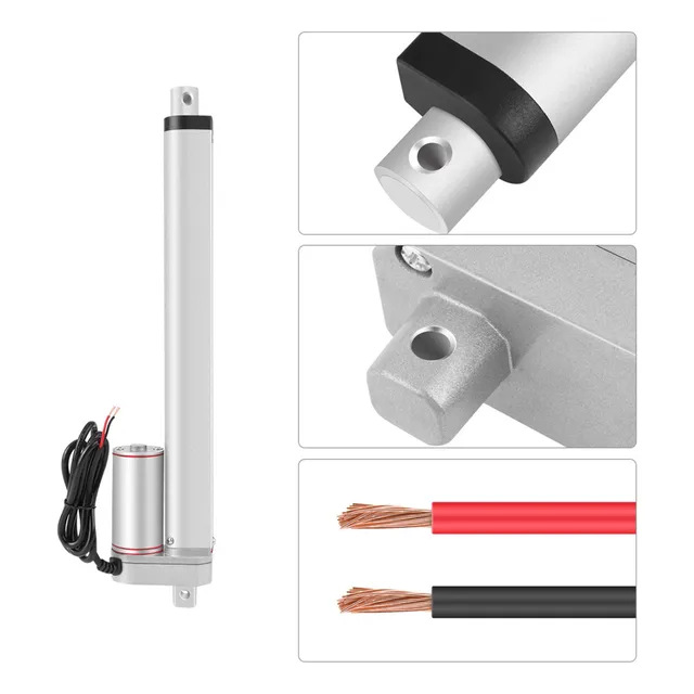 Actuador Lineal De Dc12v Elevador Eléctrico 220lbs/1000n