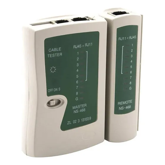 Testador De Cabos Rede E Telefone Rj-11 E Rj-45 Portátil