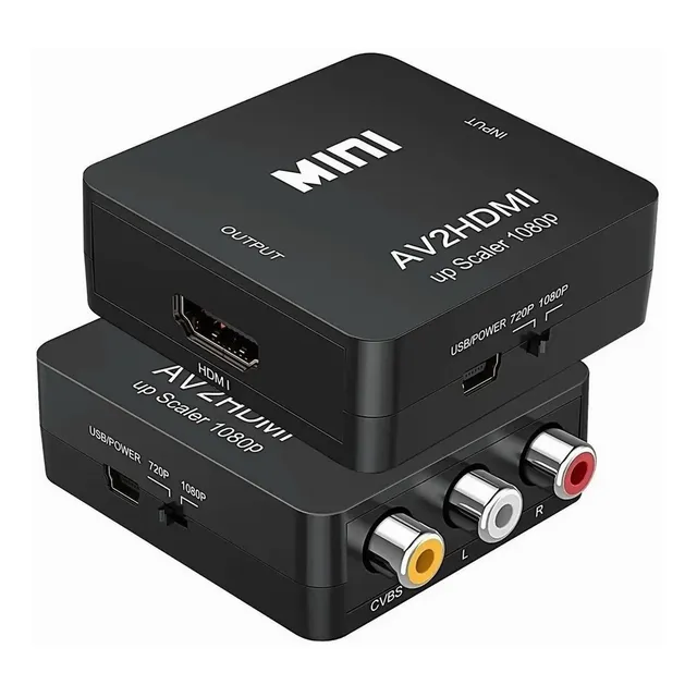 Convertidor Rca - Av A Hdmi Audio Video Adaptador Av2hdmi