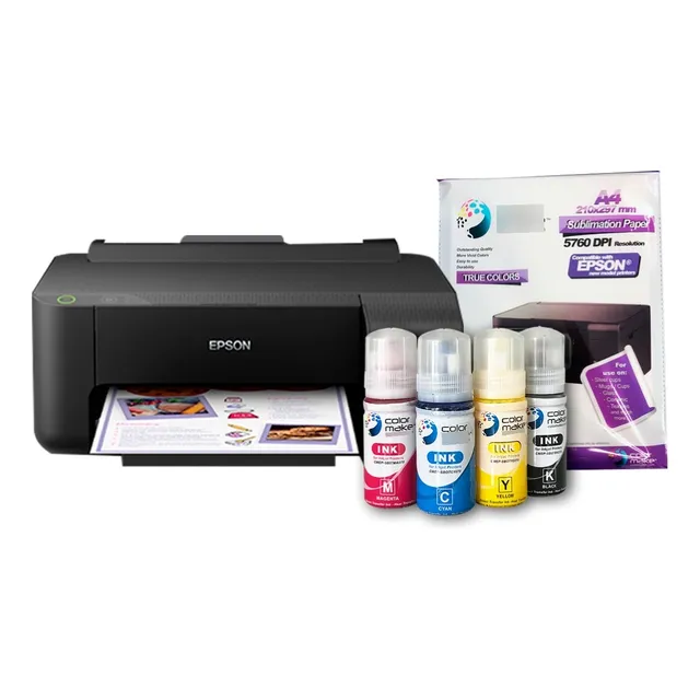 Impresora Epson Con Tinta, Papel Y Cinta T.  Para Sublimar