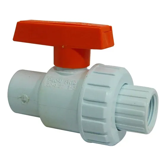 Valvula 1/2  De Pvc Con Rosca Hembra Marca Tubrica