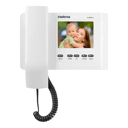 Módulo Interno Videoporteiro Iv 4000 Hs In Branco Intelbras 127/220v