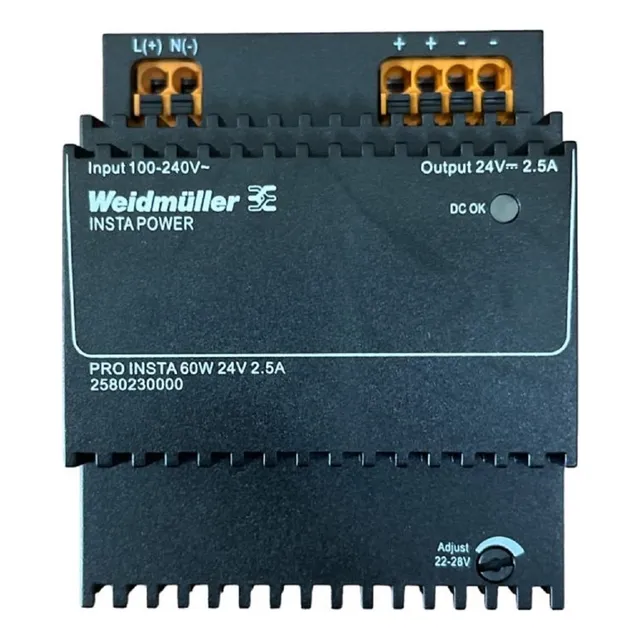 Fuente De Alimentación Pro Insta 60w 24v 2.5a Mca Weidmuller