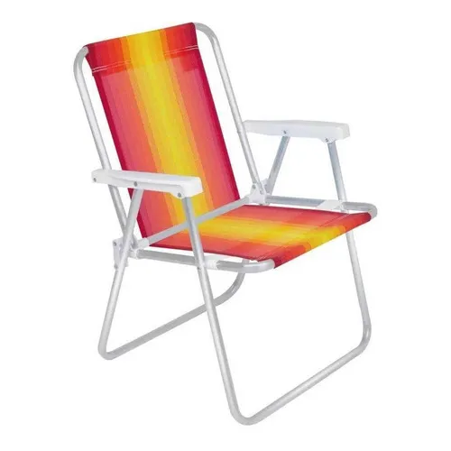 Trona Mor de aluminio rojo, naranja y amarillo Ref.2101, color rojo