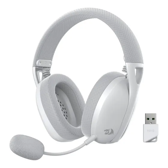 Auriculares Gamer Inalambrico Redragon H848 Ire White Gray