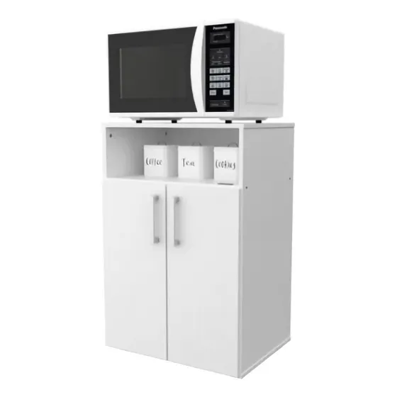 Mueble Porta Microondas Alacena Bajo Doble Puerta Dielfe