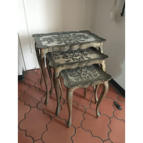 Set 3 Mesas Auxiliares Antiguas, Estan En Caracas